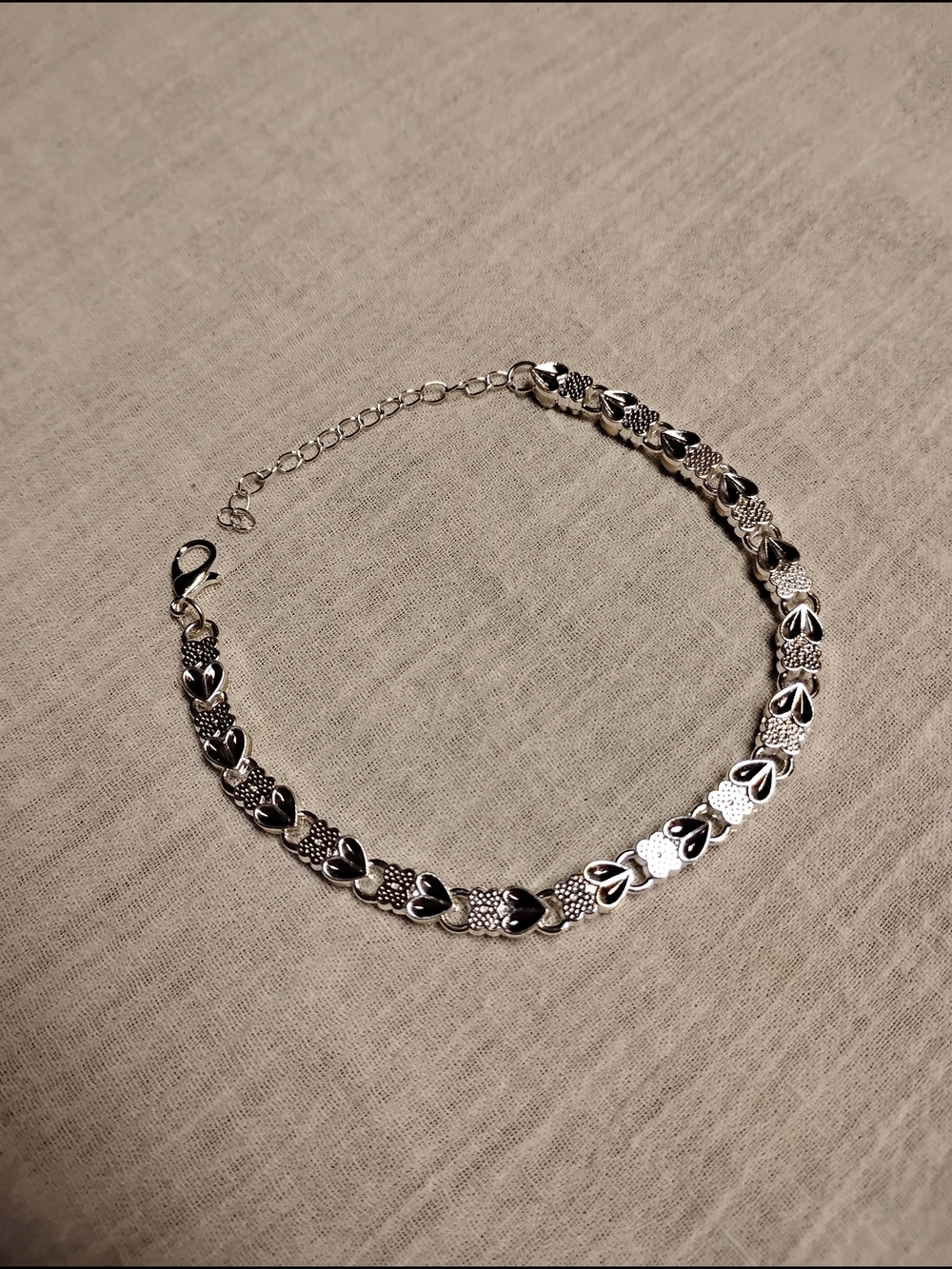 316 Stainless Steel Heart Link Bracelet - Women Jewelry